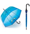 Przezroczysta, automatyczna, głęboka parasolka damska HAPPY RAIN rybki w wodzie
